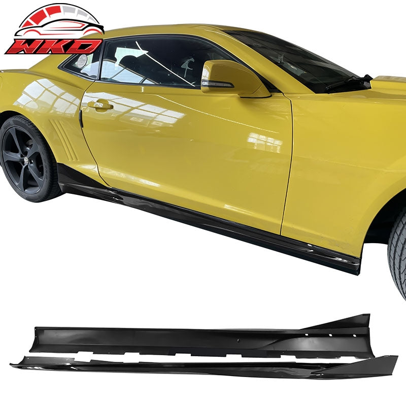 Wholesale 10-15 Chevrolet Camaro IKON V3 Style 4PCS Side Skirts Panel PP Gloss Black