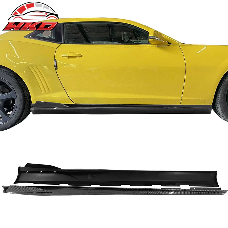 Wholesale 10-15 Chevrolet Camaro IKON V2 Style 4PCS Side Skirts PP Carbon Fiber Print