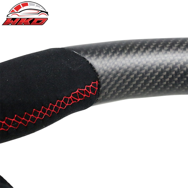 Fits 12-15 Camaro Steering Wheel Matte Carbon Fiber Alcantara