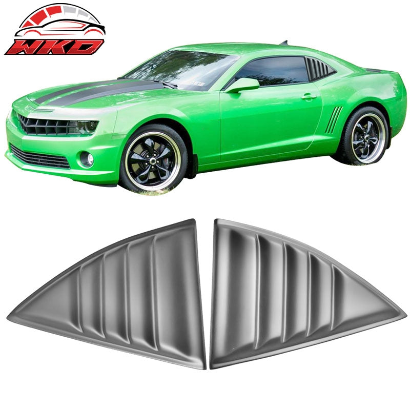 Wholesale 10-15 Chevy Camaro XE Coupe Window Louvers Scoops Cover Pair Matte Black PP