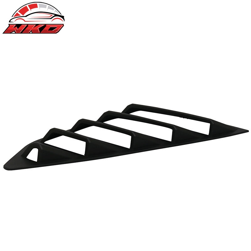 Fits 16-24 Chevy Camaro GT Style Quarter Window Louvers Scoops 2Pc Matte Black