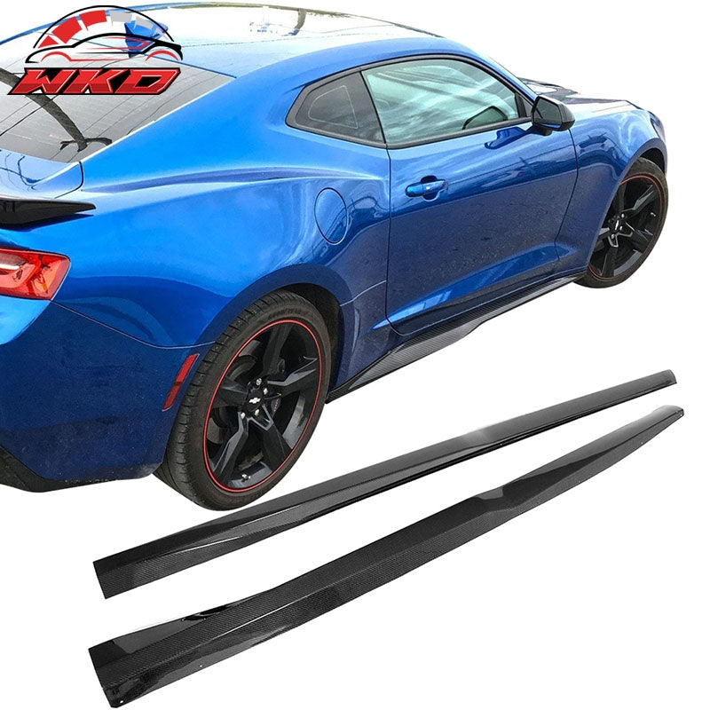 Wholesale 16-24 Chevrolet Camaro ZL1 Style 2PCS Side Skirts Panel Matte Carbon Fiber