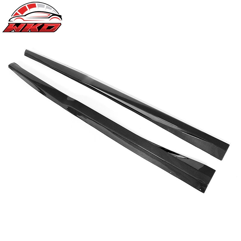 Fits 16-24 Chevrolet Camaro ZL1 Style 2PCS Side Skirts Panel Matte Carbon Fiber