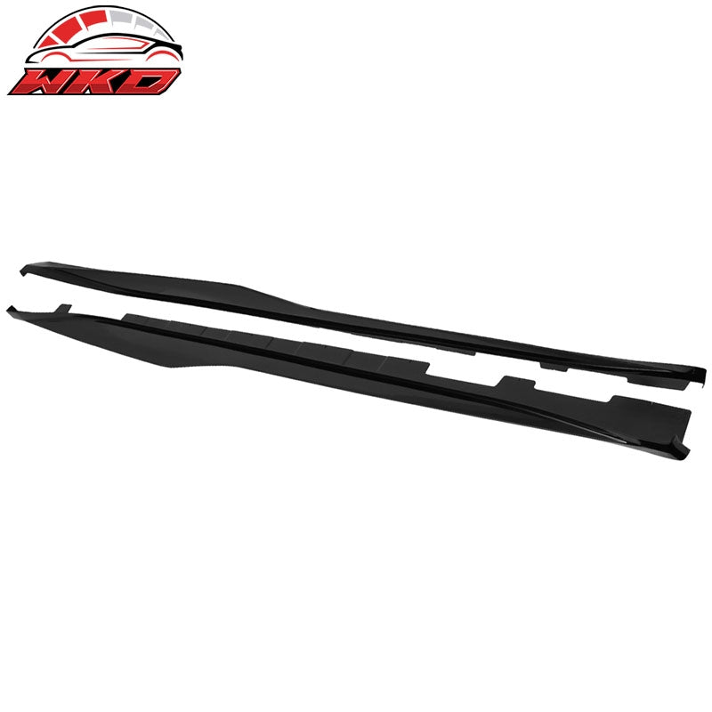 Fits 16-24 Chevrolet Camaro ZL1 Style Side Skirts Polypropylene Gloss Black