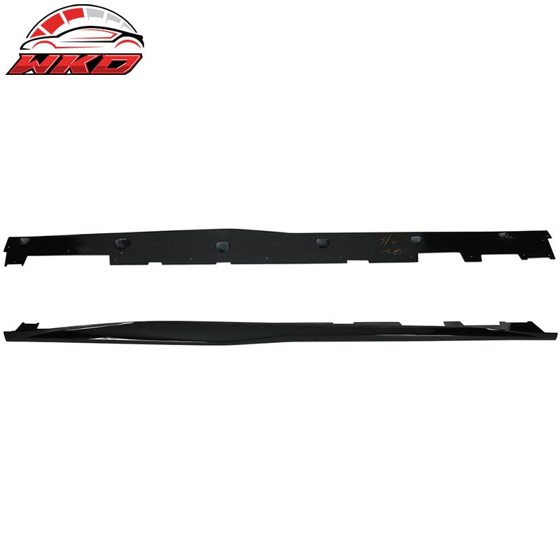 Fits 16-24 Chevrolet Camaro ZL1 Style Side Skirts Polypropylene Gloss Black