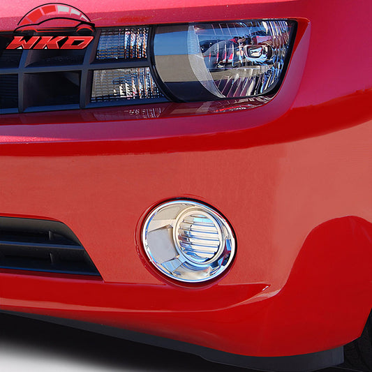 Wholesale 10-13 Chevrolet Camaro 2PCS Front Bumper Fog Light Lamp Cover Trim Chrome