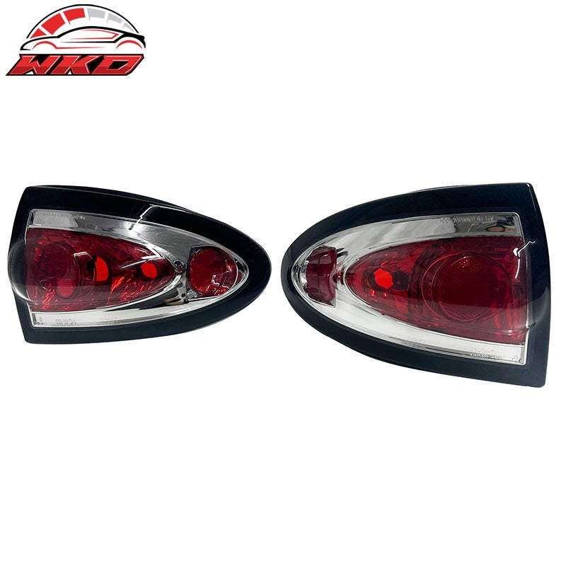 Fits 03-05 Chevrolet Cavalier Left Right Tail Lights Rear Brake Lamps Red Lens