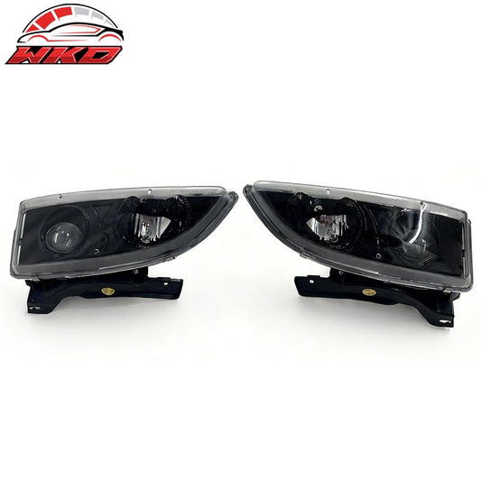Wholesale 95-99 Chevrolet Cavalier Projector Head Lights Black Housing Clear Lens 2PC - Wikond Auto