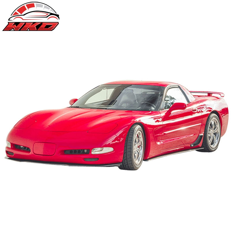 Fits 97-04 Chevy Corvette C5 IKON Style Side Skirts - Carbon Fiber (CF)