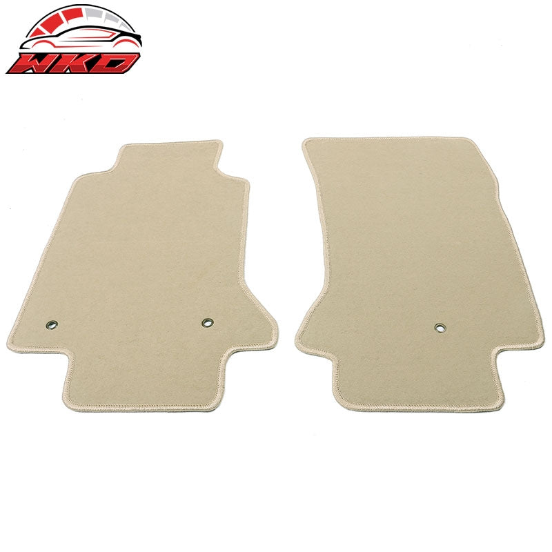 Fits 97-04 Chevrolet Corvette Car Floor Mats Liner Nylon Beige Cargo Carpets 2PC