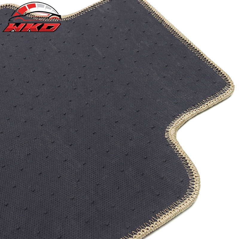 Fits 97-04 Chevrolet Corvette Car Floor Mats Liner Nylon Beige Cargo Carpets 2PC