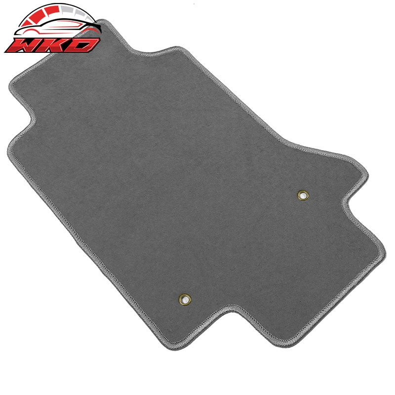 Fits 97-04 Chevrolet Corvette Car Floor Mats Liner Nylon Gray Cargo Carpets 2PC