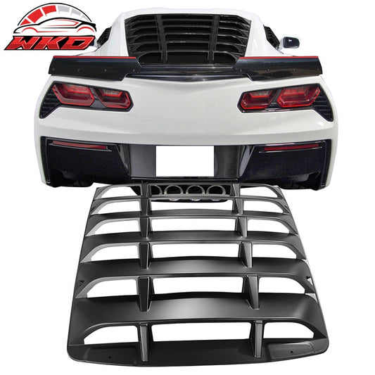 Wholesale 14-19 Chevrolet Corvette C7 Rear Window Louver Cover Scoop ABS Matte Black