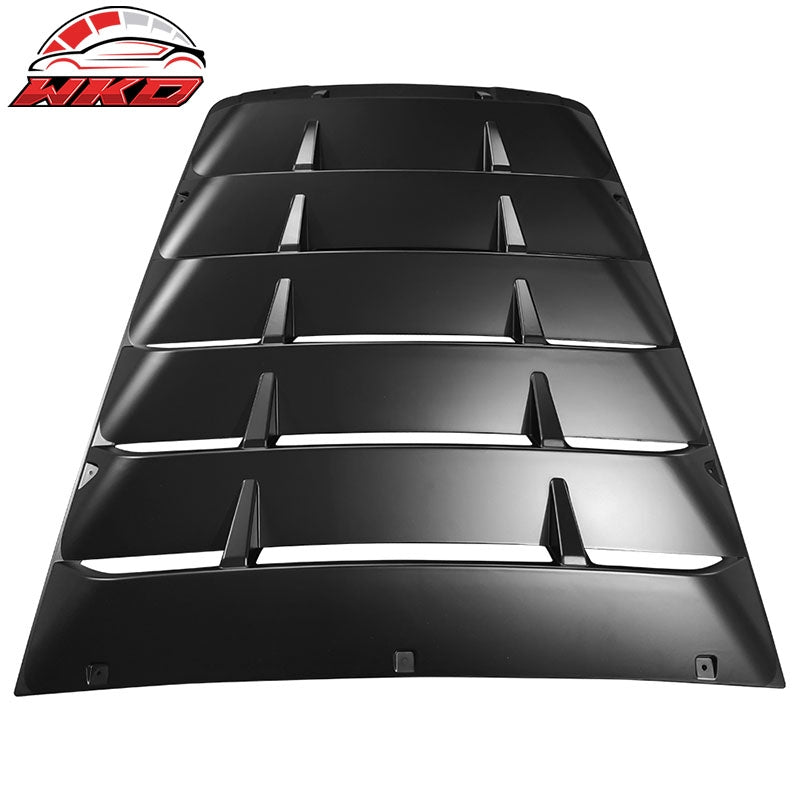 Fits 14-19 Chevrolet Corvette C7 Rear Window Louver Cover Scoop ABS Matte Black
