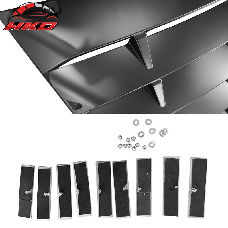Fits 14-19 Chevrolet Corvette C7 Rear Window Louver Cover Scoop ABS Matte Black