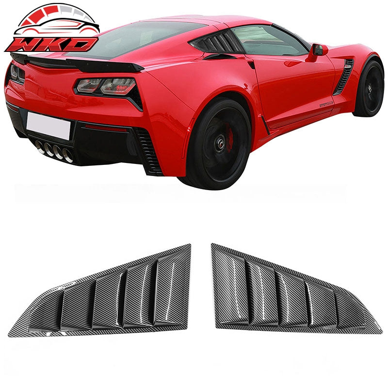 Wholesale 14-19 Chevy Corvette C7 Classic Style Side Window Louver Carbon Fiber Print