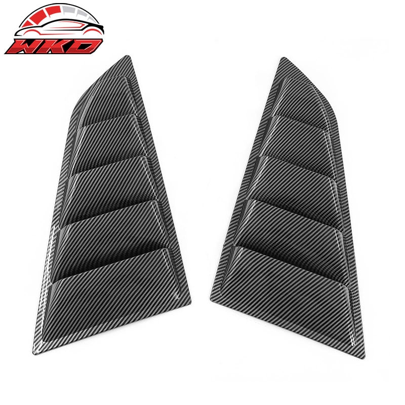 Fits 14-19 Chevy Corvette C7 Classic Style Side Window Louver Carbon Fiber Print