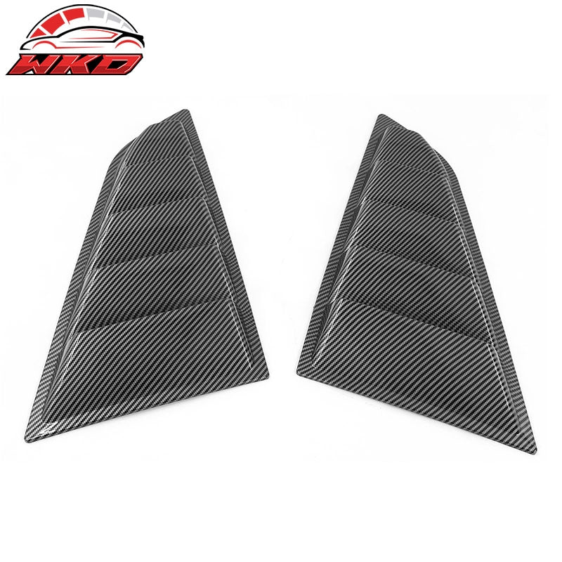 Fits 14-19 Chevy Corvette C7 Classic Style Side Window Louver Carbon Fiber Print