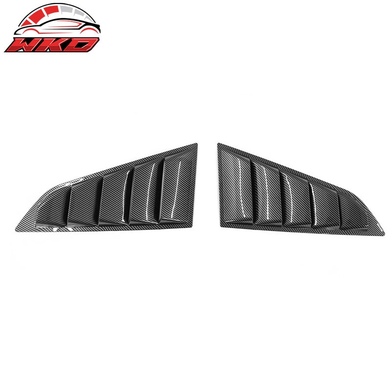 Fits 14-19 Chevy Corvette C7 Classic Style Side Window Louver Carbon Fiber Print