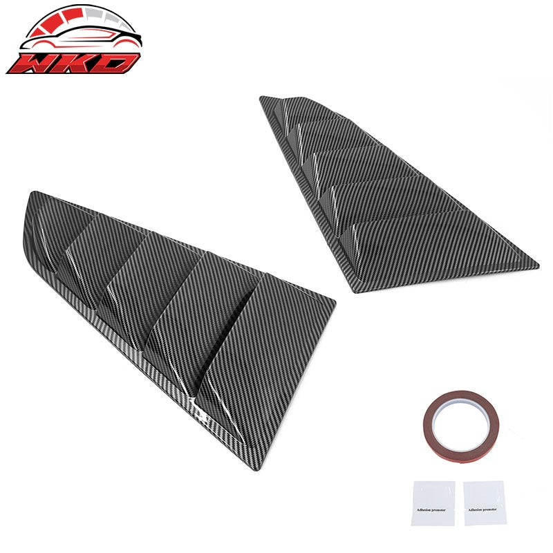Fits 14-19 Chevy Corvette C7 Classic Style Side Window Louver Carbon Fiber Print