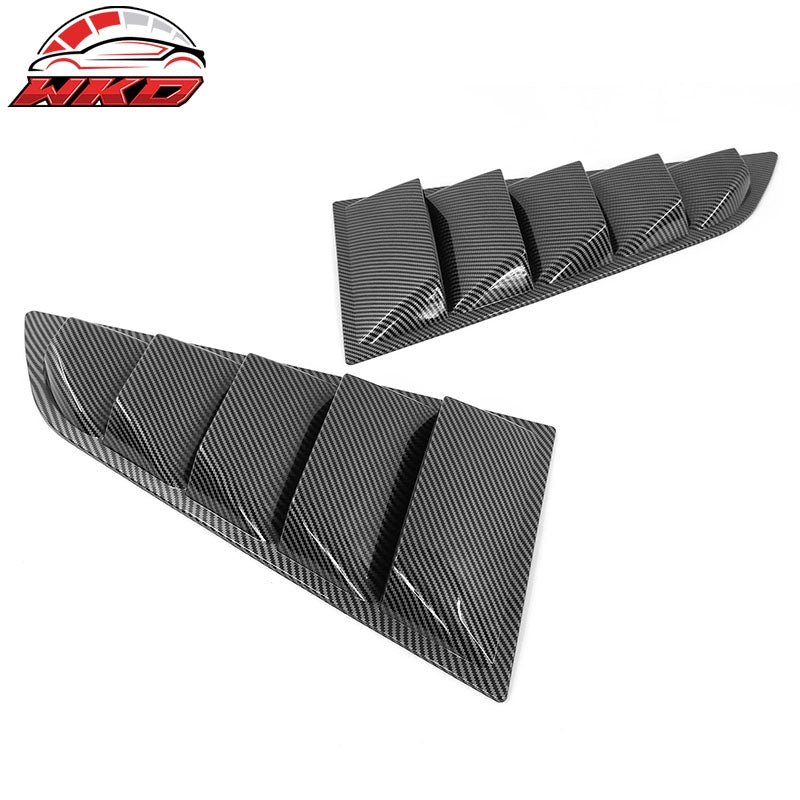 Fits 14-19 Chevy Corvette C7 Classic Style Side Window Louver Carbon Fiber Print
