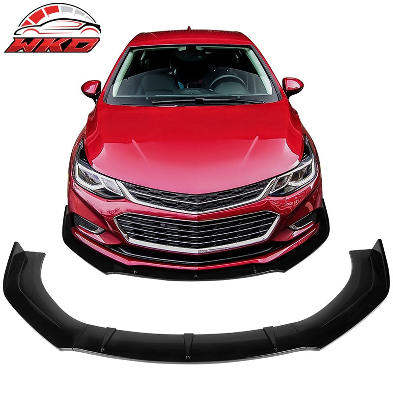 Wholesale 16-18 Chevrolet Cruze Front Bumper Lip Spoiler 3PC PP Splitter Gloss Black