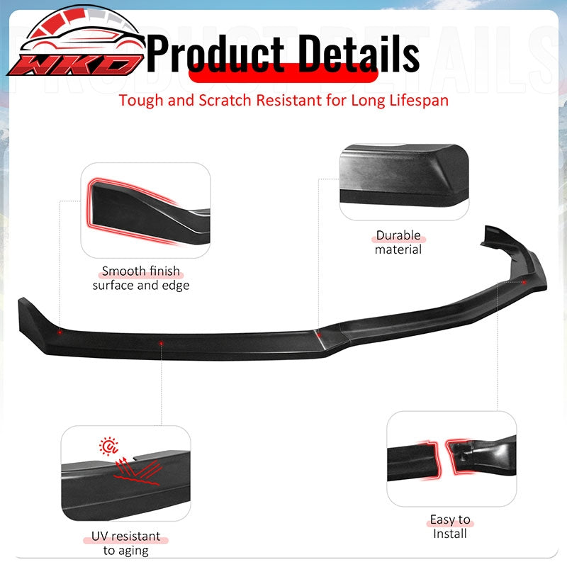 Wholesale 16-18 Chevrolet Cruze Unpainted Front Bumper Lip Lower Chin Spoiler PU 3PCS - Wikond Auto