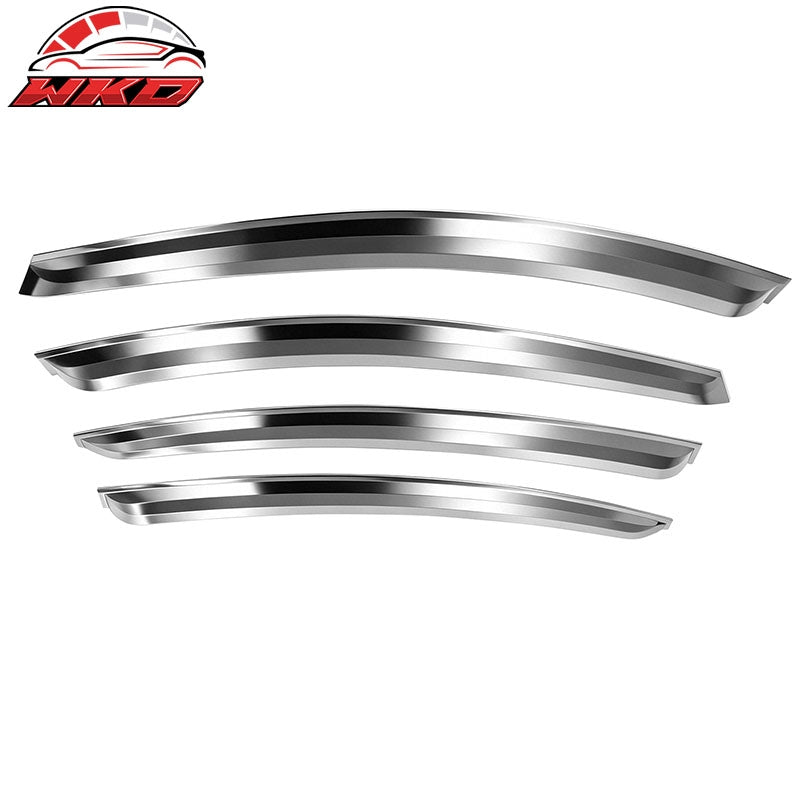Fits 11-15 Chevrolet Cruze Window Visors Vent Rain Sun Guards Deflectors Chrome