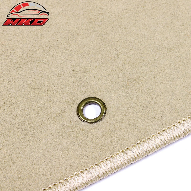 Fits 10-17 Chevrolet Equinox Beige Floor Mats Liner Front Rear Nylon Carpet 4PCS