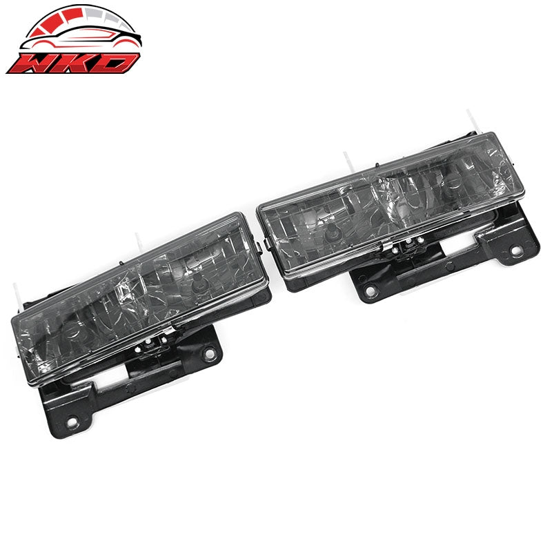 Fits 88-99 Chevrolet/GMC C/K 1500/2500/3500 Blazer Front Headlights W/Smoke Lens