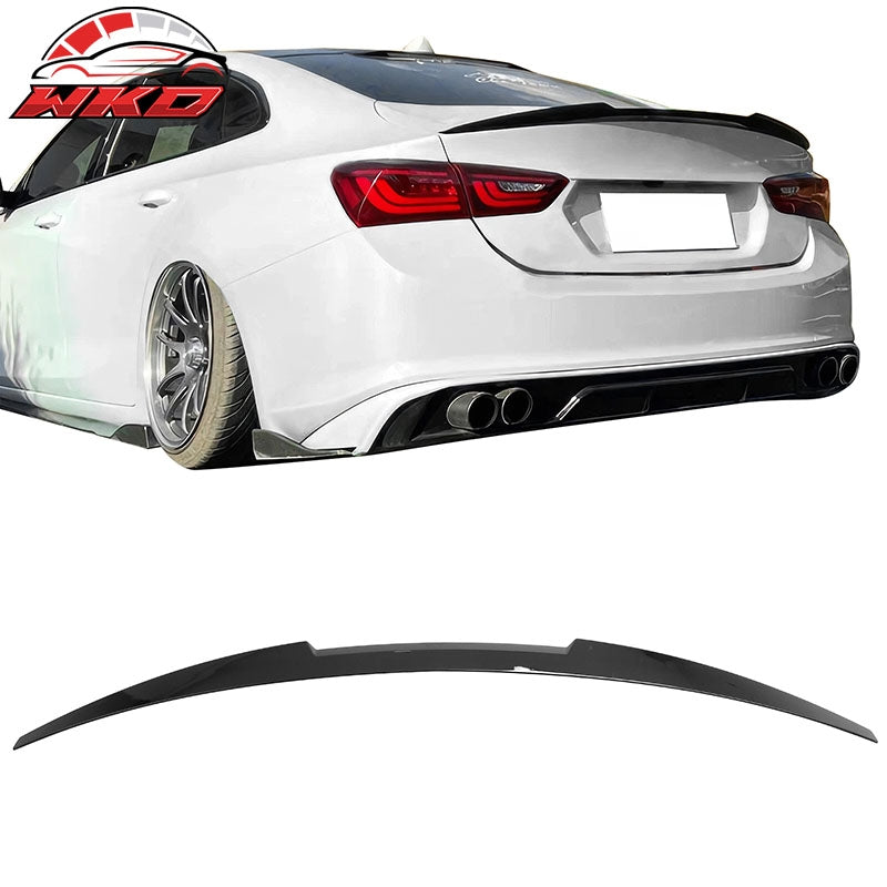 Wholesale 16-25 Chevrolet Malibu M4 Style Rear Trunk Spoiler Wing Lip Gloss Black ABS