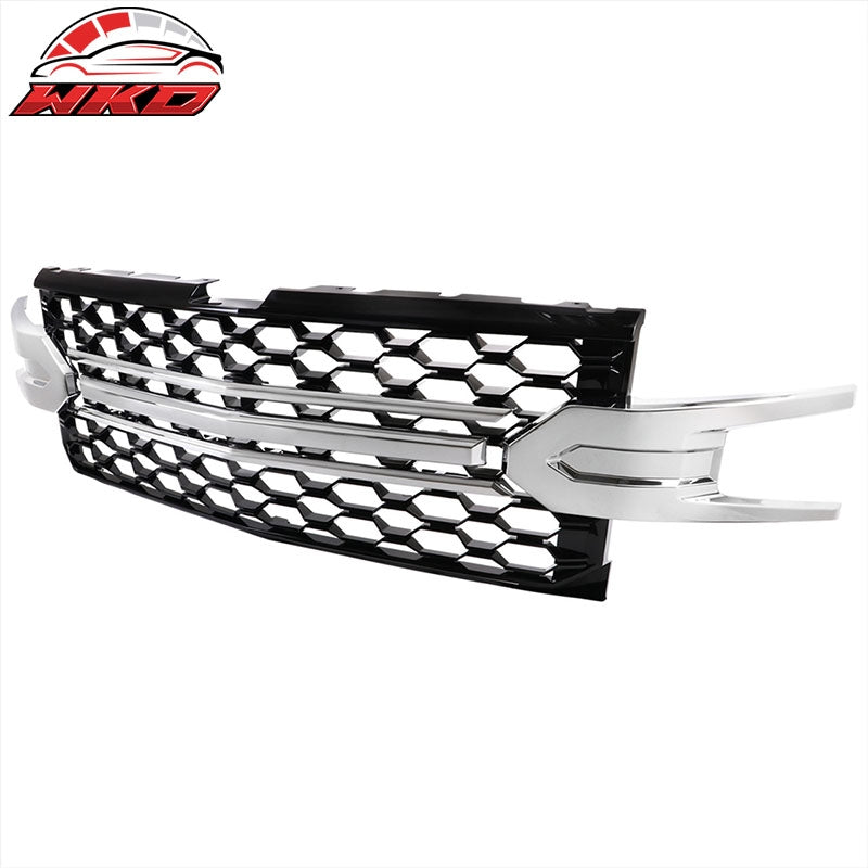 Fits 19-21 Chevrolet Silverado 1500 Replacement Front Bumper Hood Upper Grille