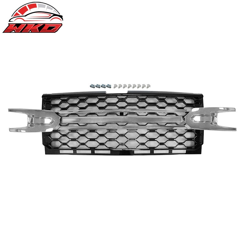 Fits 19-21 Chevrolet Silverado 1500 Replacement Front Bumper Hood Upper Grille