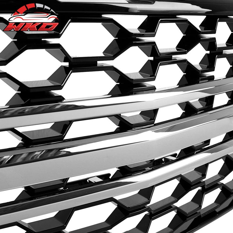 Fits 19-21 Chevrolet Silverado 1500 Replacement Front Bumper Hood Upper Grille
