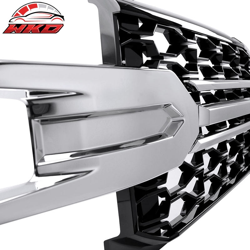 Fits 19-21 Chevrolet Silverado 1500 Replacement Front Bumper Hood Upper Grille