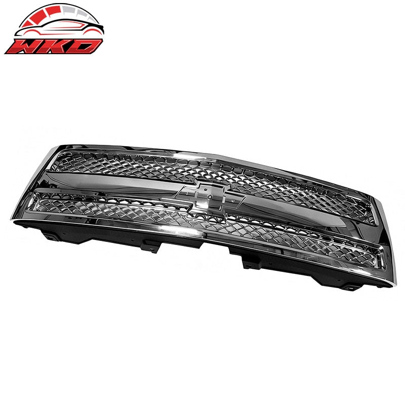 Fits 2007-2013 Chevrolet Silverado 1500 OE Style Front Upper Mesh Grille Chrome