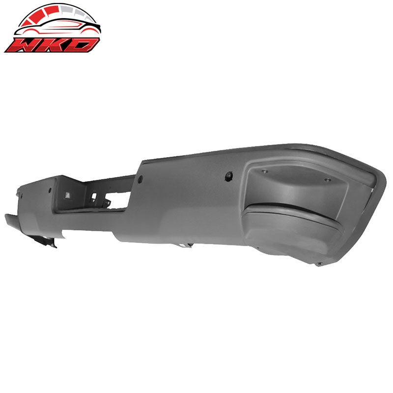 Fits 14-19 Silverado GMC Sierra Unpainted Rear Step Bumper w/ Sensor Holes
