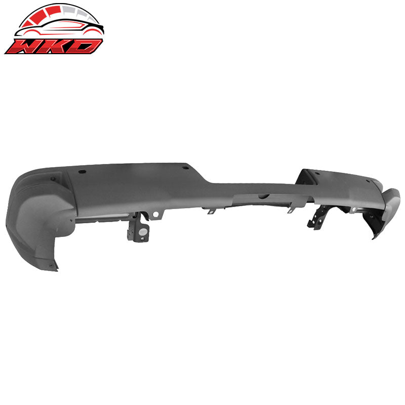 Fits 14-19 Silverado GMC Sierra Unpainted Rear Step Bumper w/ Sensor Holes