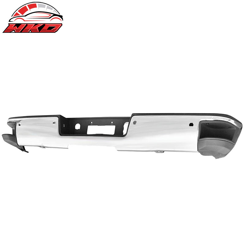Fits 14-19 Chevrolet Silverado + GMC Sierra 1500 Rear Step Bumper W/Sensor Holes