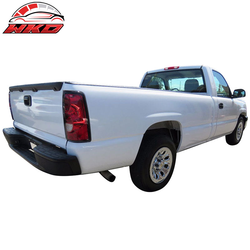 Fits 99-06 Silverado Sierra Fleetside Styleside Rear Step Bumper Black w/ Light