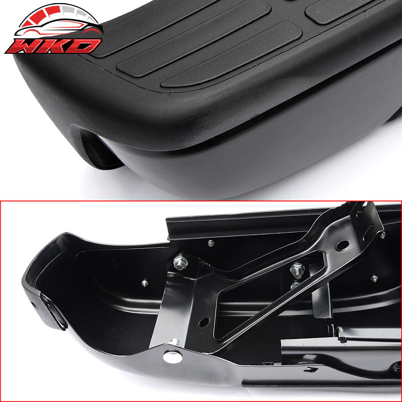 Fits 99-06 Silverado Sierra Fleetside Styleside Rear Step Bumper Black w/ Light