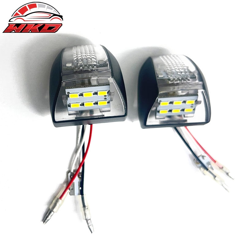 Fits 99-13 Chevrolet Silverado/GMC Sierra LED License Plate Lights Lamp Assembly
