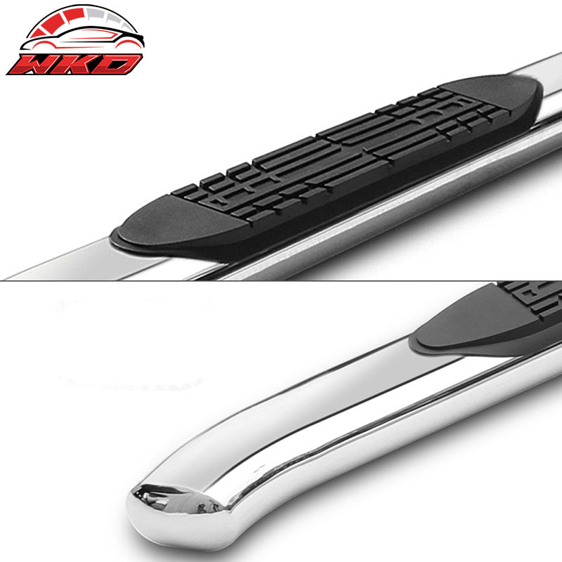Fits 99-13 Silverado Extended Cab 4In Stainless Steel Side Step Running Boards