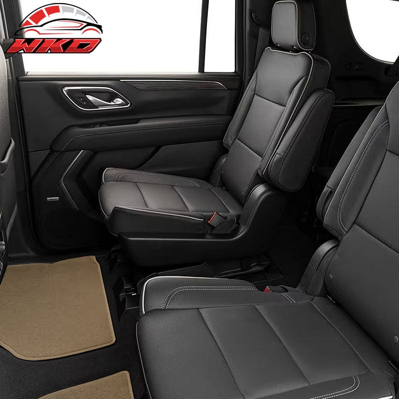 Fits 21-23 Chevrolet Suburban Tahoe GMC Yukon Nylon Floor Mats Carpet Beige 4PCS
