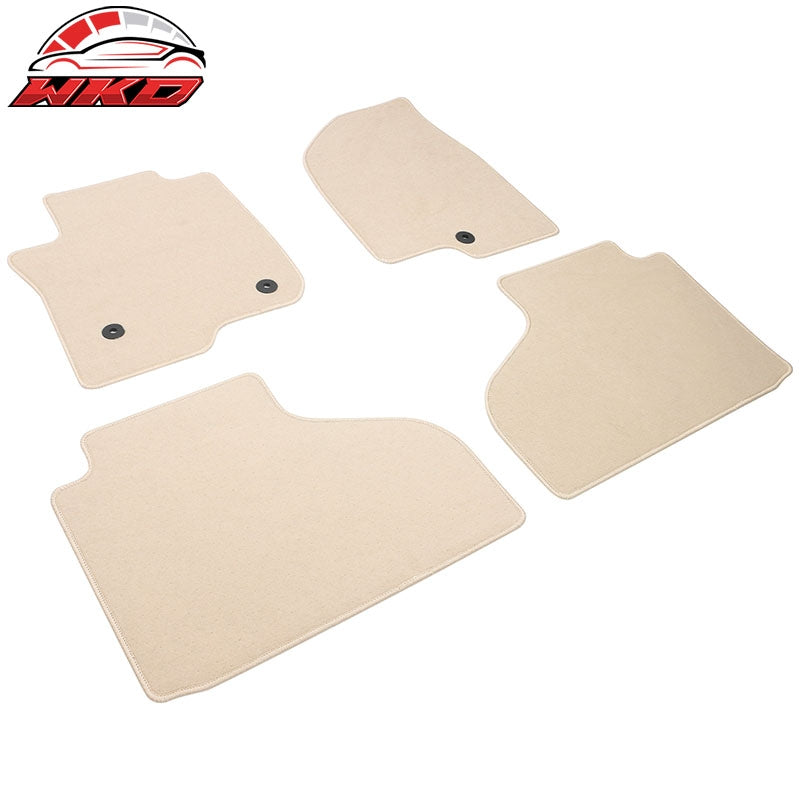 Fits 21-23 Chevrolet Suburban Tahoe GMC Yukon Nylon Floor Mats Carpet Beige 4PCS