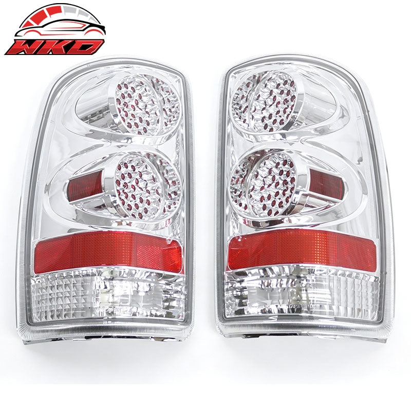Fits 00-06 Chevrolet Suburban Yukon Tahoe Tail Lights Rear Brake Lamp Clear Lens