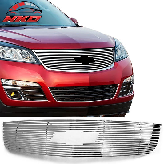 Wholesale 14-17 Chevrolet Traverse Billet Style Front Upper Grille Insert Chrome - Wikond Auto