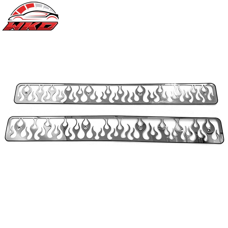 Wholesale 94-98 Chevy C/K 1500 2500 3500 Vertical Flame Style Front Overlay Grilles