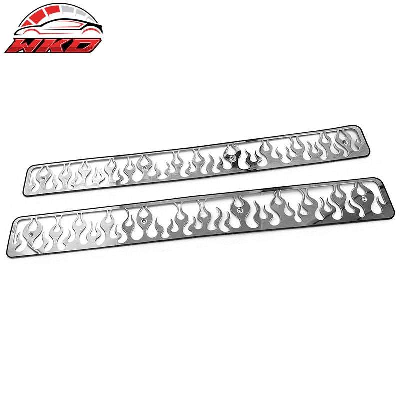 Fits 94-98 Chevy C/K 1500 2500 3500 Vertical Flame Style Front Overlay Grilles