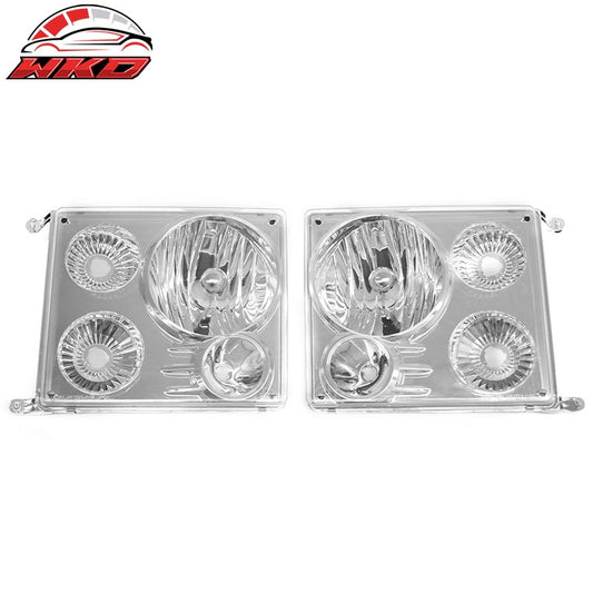 Wholesale 88-93 Chevy C/K 92-93 Chevy Blazer Chrome Bumper Head Lights Lamps Pair - Wikond Auto